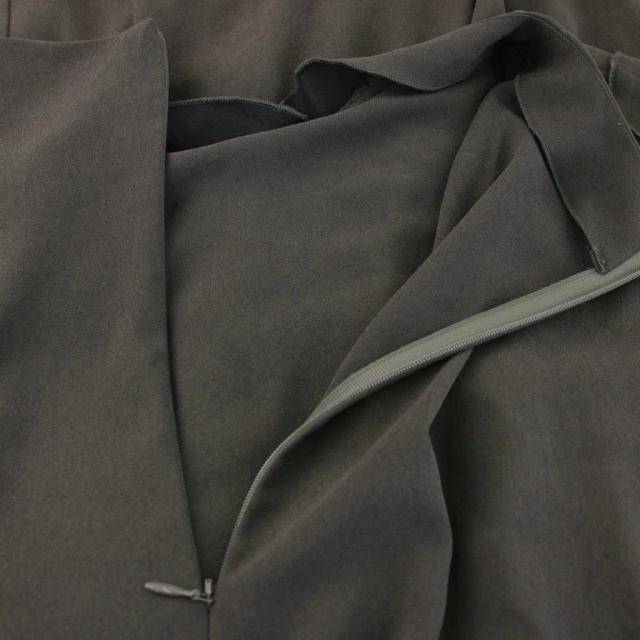 【中古】デプレ 25SS ジャージーライクジョーゼット オールインワン サロペット ワイドパンツ ノースリーブ 36 グレー 中古】デプレ 25SS ジャージーライクジョーゼット オールインワン