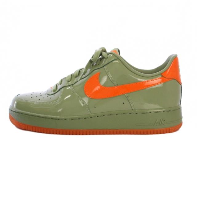 【中古】ナイキ NIKE AIR FORCE 1 LOW PRM スニーカー シューズ US11 カーキ HJ9118-386 /BM メンズ