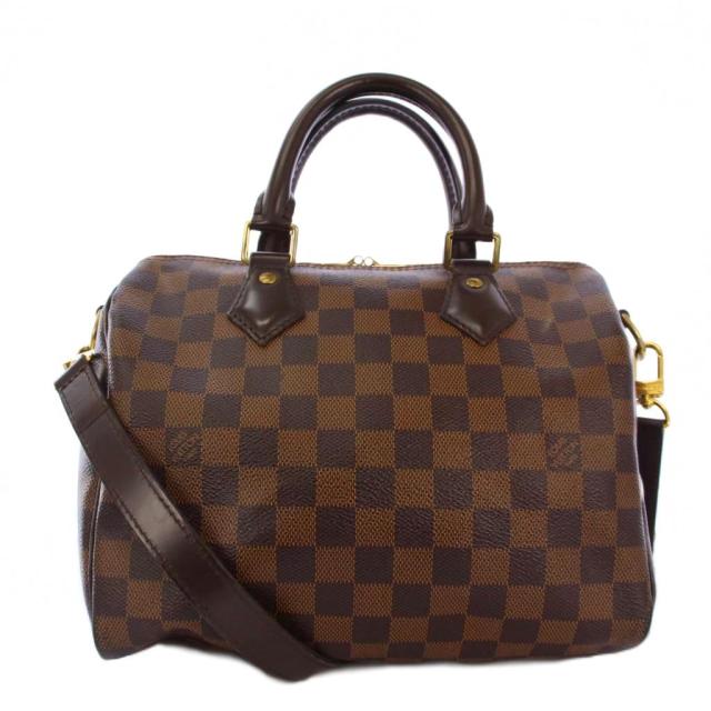 【中古】ルイヴィトン スピーディ･バンドリエール 25 ダミエ ショルダーバッグ ボストンバッグ 2WAY N40575 /KH