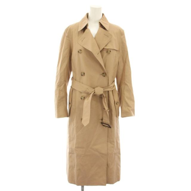 【中古】マッキントッシュ ロンドン トレンチコート アウター ロング ベルト 40 茶 G5A-05-620-44 レディース