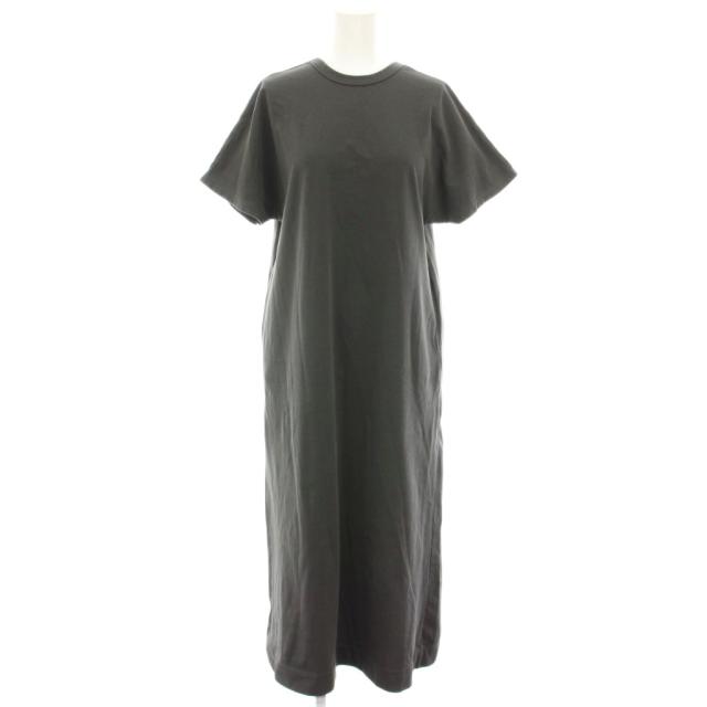 【中古】スローン SLOANE Tシャツワンピース ロング マキシ 半袖 1 グレー SL8S-T770 /YT レディース