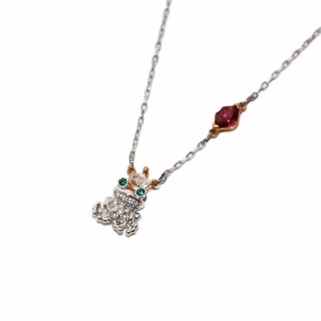 【中古】スワロフスキー SWAROVSKI Out of This WORLD Kiss ネックレス ペンダント シルバーカラー /KH レディース
