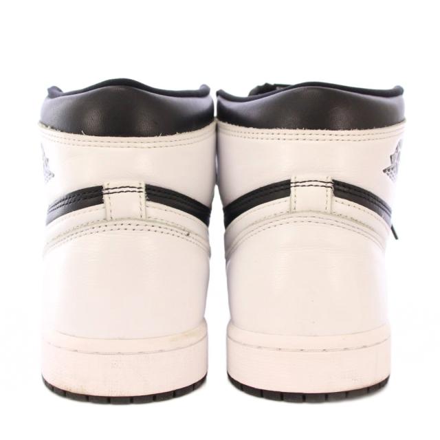 【中古】ナイキ エアジョーダン1レトロハイOGブラックホワイト スニーカー US10.5 28.5cm DZ5485-010