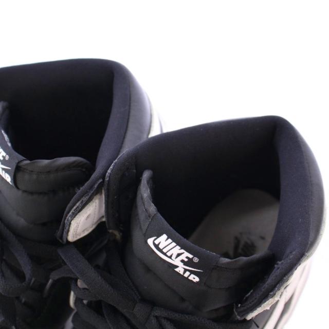 【中古】ナイキ エアジョーダン1レトロハイOGブラックホワイト スニーカー US10.5 28.5cm DZ5485-010