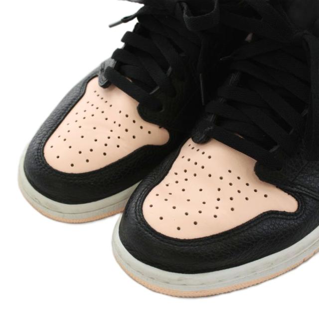 【中古】ナイキ エアジョーダン レトロ ハイ スニーカー シューズ US10 28.0cm ピンク 黒 555088-081