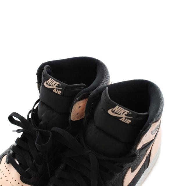 【中古】ナイキ エアジョーダン レトロ ハイ スニーカー シューズ US10 28.0cm ピンク 黒 555088-081