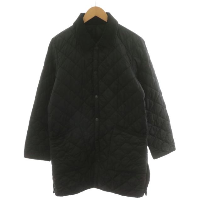 【中古】バブアー Barbour キルティングジャケット 中綿 ナイロン アウター 40 黒 ブラック 1802189 /AN58 メンズ