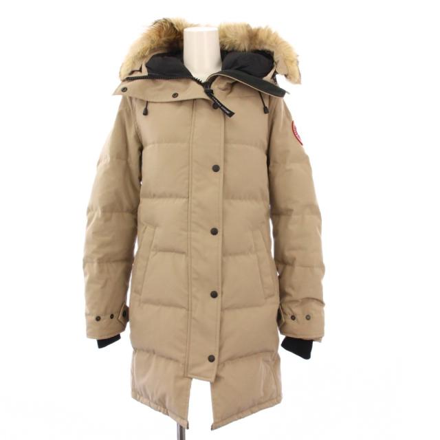 【中古】カナダグース MACKENZIE PARKA マッケンジーパーカ ダウンコート アウター フーディ S タン 2302JL /KH