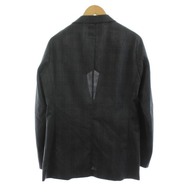 【中古】カラー T/W ライトクロス グレンチェックパンツ シングルスーツ セットアップ ジャケット 1_2