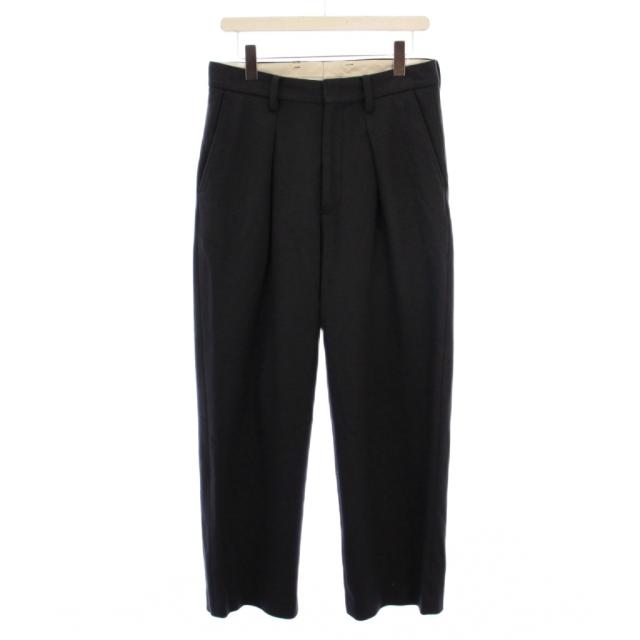 【中古】ウル URU WOOL PONCH 1 TUCK PANTS スラックスパンツ ジップフライ ウール 1 グレー 20FWP04 メンズ