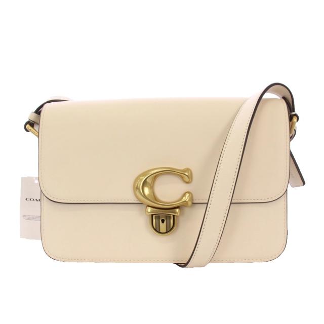 【中古】コーチ COACH ストゥディオ レザー ショルダーバッグ 白 C6641 /KH レディース