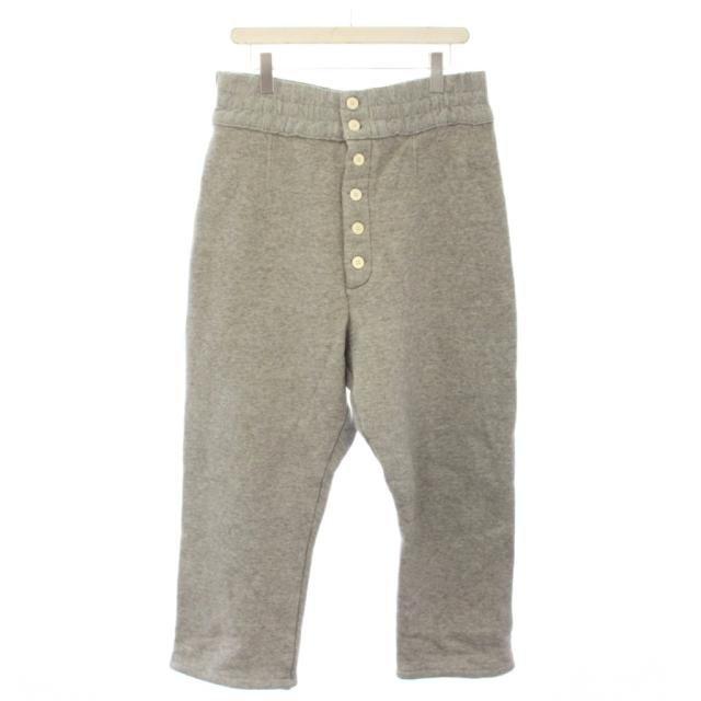 【中古】シーオール SEEALL YAK TERRY BUTTON スウェットパンツ イージーパンツ 裏起毛 3 グレー SAU31 SW983 メンズ