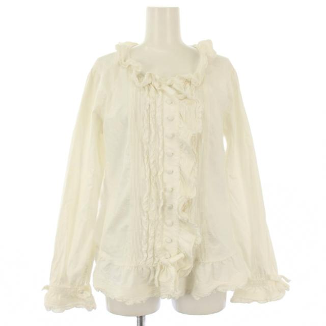 【中古】ピンクハウス PINK HOUSE ブラウス 長袖 レース 白 A2171FB 208 /TK レディース