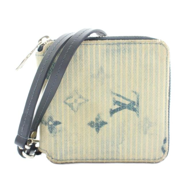 【中古】ルイヴィトン ジッピーコンパクトウォレット 財布 小銭入れ モノグラム 紺 M80461 ■OH レディース