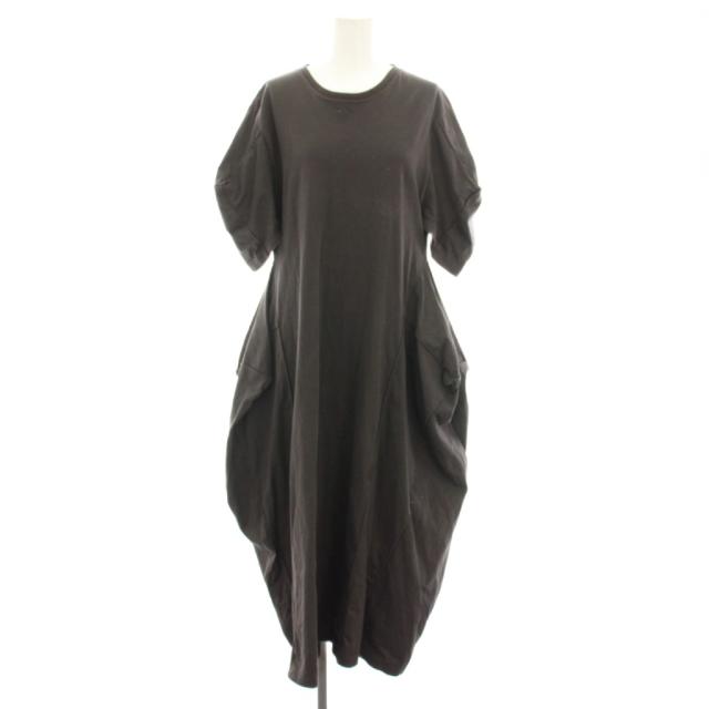 【中古】ナゴンスタンス 22SS キューブドレス ワンピース 半袖 SMALL チャコールグレー 470FS883-0950 レディース
