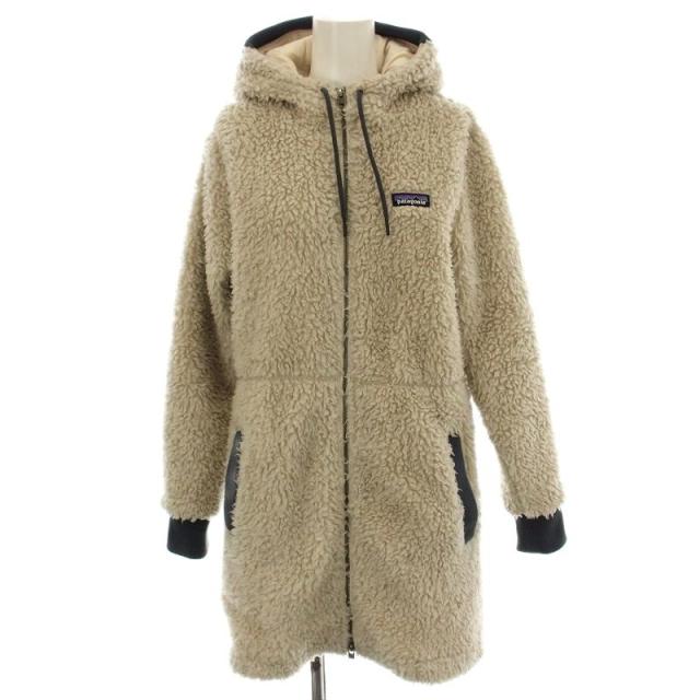 【中古】パタゴニア Patagonia 23AW ダスティメサパーカ ボアコート フード フリース コート XS アイボリー