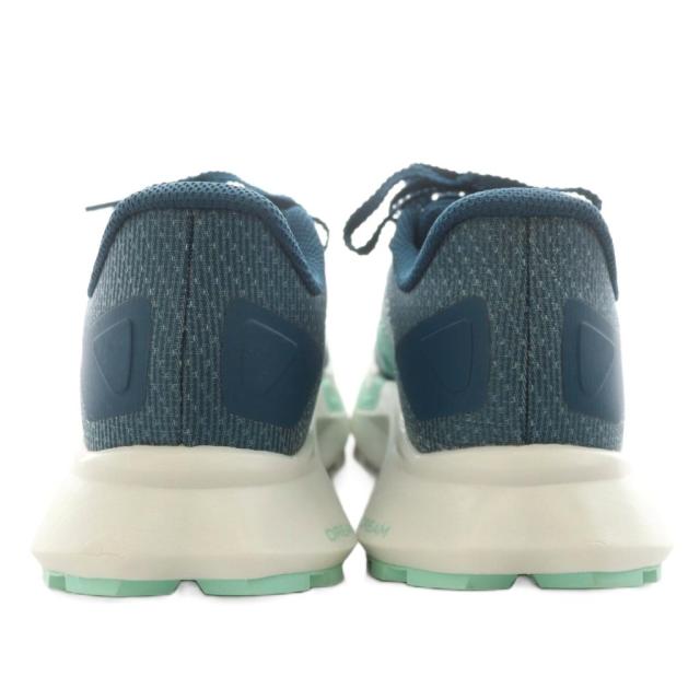 【中古】ザノースフェイス THE NORTH FACE ベクティブ エンデュリス 4 スニーカー シューズ 24.5cm 緑 白 NFW02503