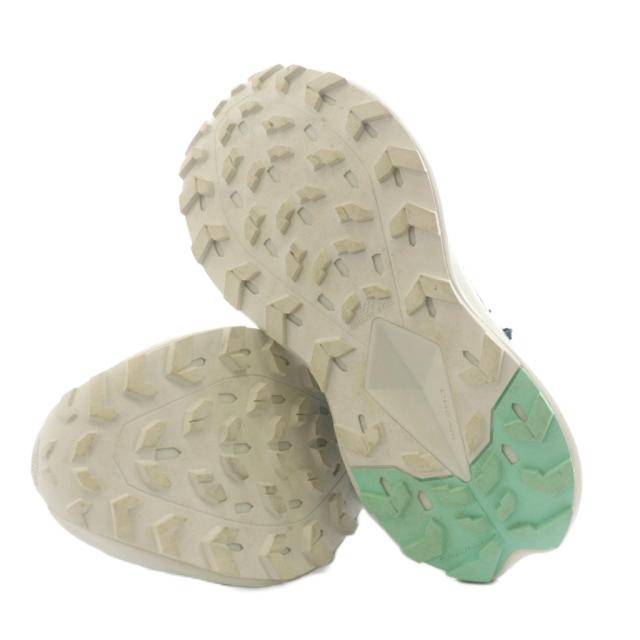 【中古】ザノースフェイス THE NORTH FACE ベクティブ エンデュリス 4 スニーカー シューズ 24.5cm 緑 白 NFW02503