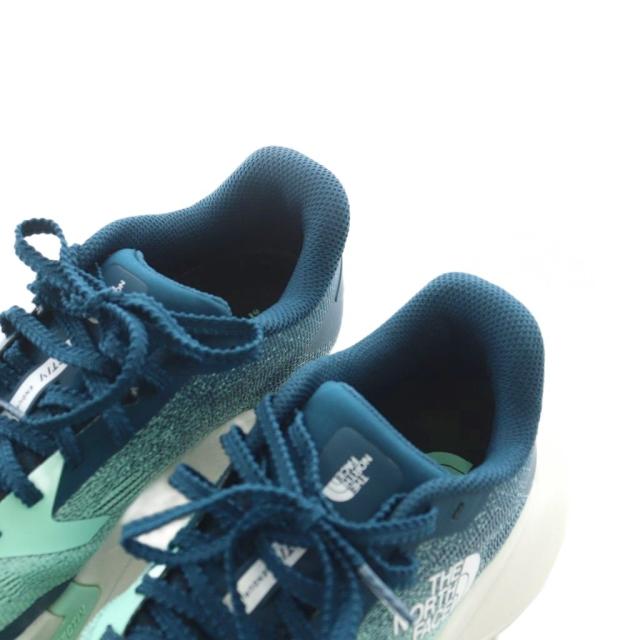 【中古】ザノースフェイス THE NORTH FACE ベクティブ エンデュリス 4 スニーカー シューズ 24.5cm 緑 白 NFW02503