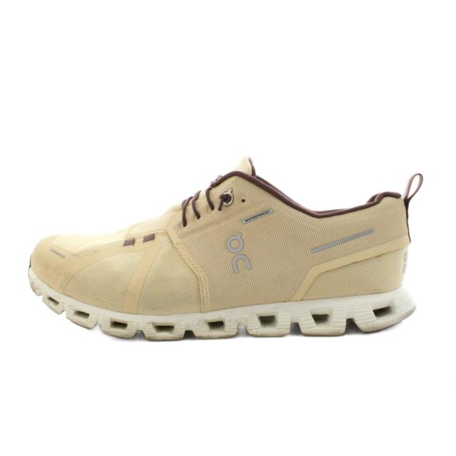 【中古】オン ON スニーカー シューズ ローカット ロゴ US10 28.0cm ベージュ 茶 ブラウン FGV1 Z14 /AN7 メンズ