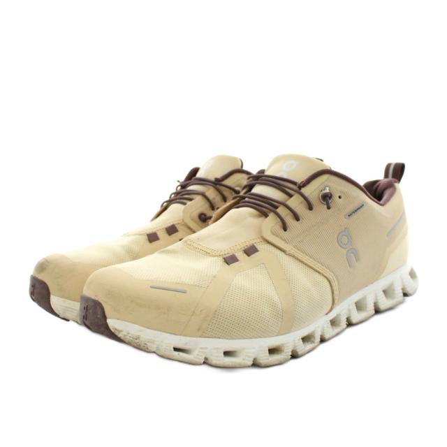 【中古】オン ON スニーカー シューズ ローカット ロゴ US10 28.0cm ベージュ 茶 ブラウン FGV1 Z14 /AN7 メンズ