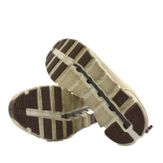 【中古】オン ON スニーカー シューズ ローカット ロゴ US10 28.0cm ベージュ 茶 ブラウン FGV1 Z14 /AN7 メンズ