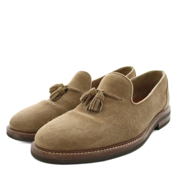 【中古】ブルネロクチネリ BRUNELLO CUCINELLI ローファー シューズ タッセル スエード 42 茶 ブラウン /AN11 メンズ