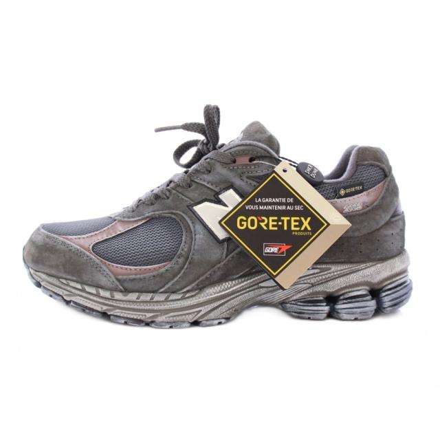 【中古】ニューバランス NEW BALANCE 2002R GORE-TEX Black 2002R ゴアテックス ブラック スニーカー US8 グレー