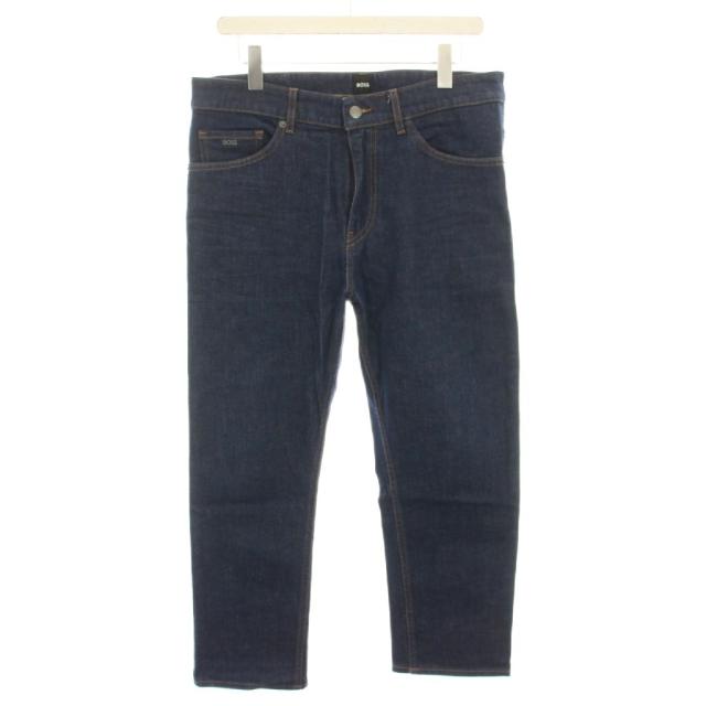 【中古】ヒューゴボス HUGO BOSS TABER TAPERED デニムパンツ ジーンズ ジップフライ 33/32 紺 50489011 メンズ