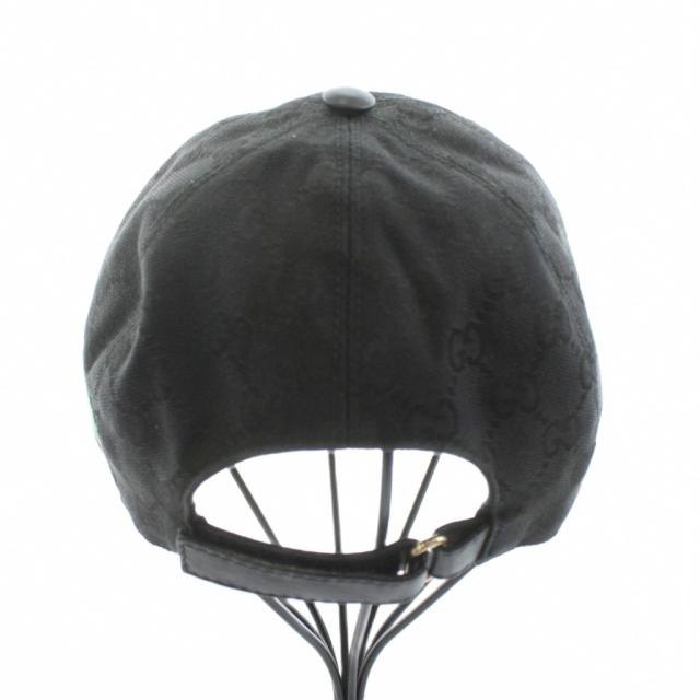 【中古】グッチ GGキャンバス ベースボールキャップ 野球帽 帽子 GG柄 S 黒 ブラック 200035 中古】グッチ GGキャンバス ベースボールキャップ 野球帽 帽子 GG柄 S