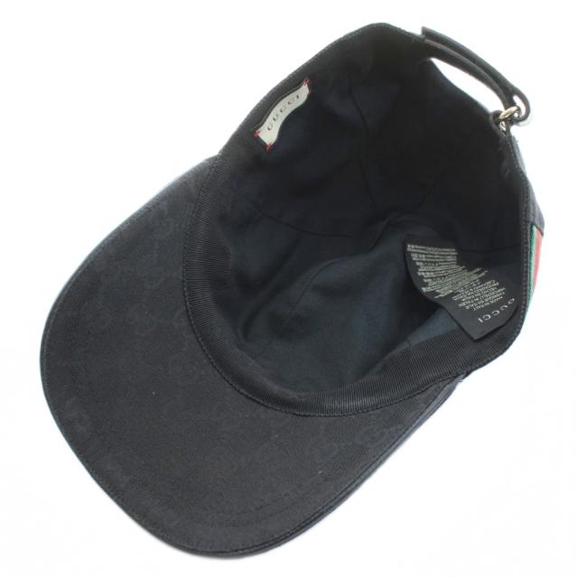 中古】グッチ GGキャンバス ベースボールキャップ 野球帽 帽子 GG柄 S