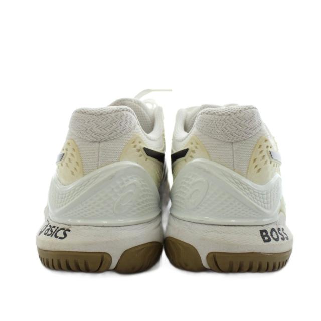 【中古】ヒューゴボス × アシックス ゲルレゾリューション スニーカー シューズ US7 25.0cm 白 1041A453