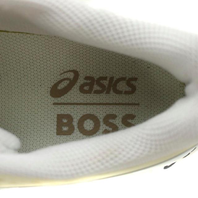 【中古】ヒューゴボス × アシックス ゲルレゾリューション スニーカー シューズ US7 25.0cm 白 1041A453