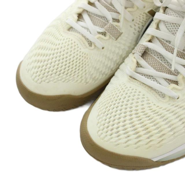 【中古】ヒューゴボス × アシックス ゲルレゾリューション スニーカー シューズ US7 25.0cm 白 1041A453