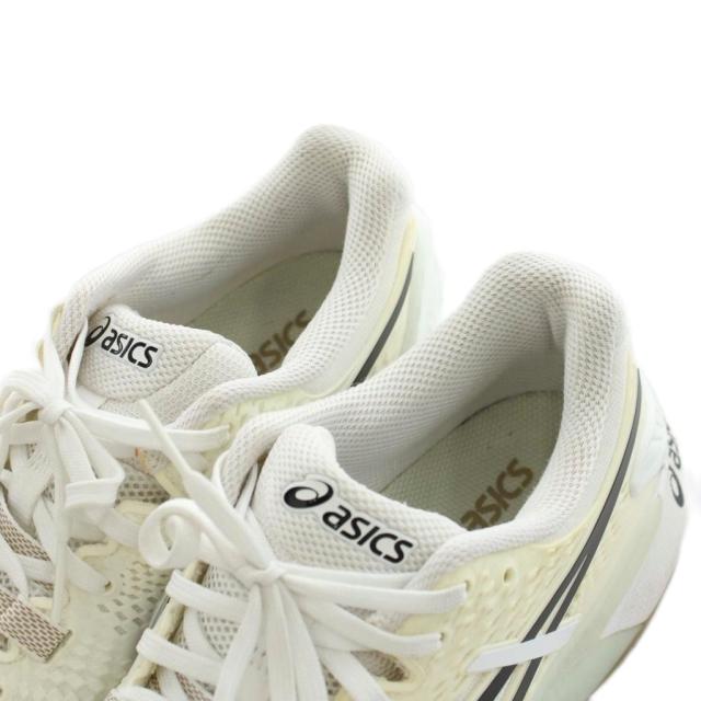 【中古】ヒューゴボス × アシックス ゲルレゾリューション スニーカー シューズ US7 25.0cm 白 1041A453