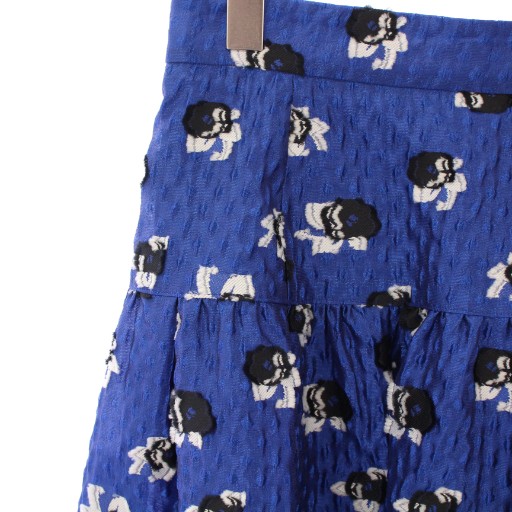 中古】アナイ フラワージャガードタックギャザースカート フレア