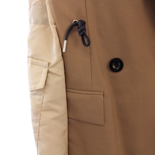 【中古】サカイ sacai Nylon Twill Mix Vest ナイロンツイルミックスベスト ダブル 2 ベージュ 22-05955 /KH_5