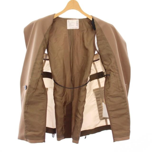 【中古】サカイ sacai Nylon Twill Mix Vest ナイロンツイルミックスベスト ダブル 2 ベージュ 22-05955 /KH_7