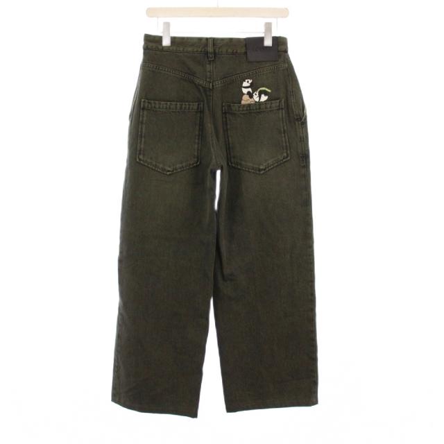 【中古】ロエベ LOEWE 24SS SUNA FUJITA デニムパンツ バギージーンズ 36 緑 S359Y11XAY /KH レディース_1
