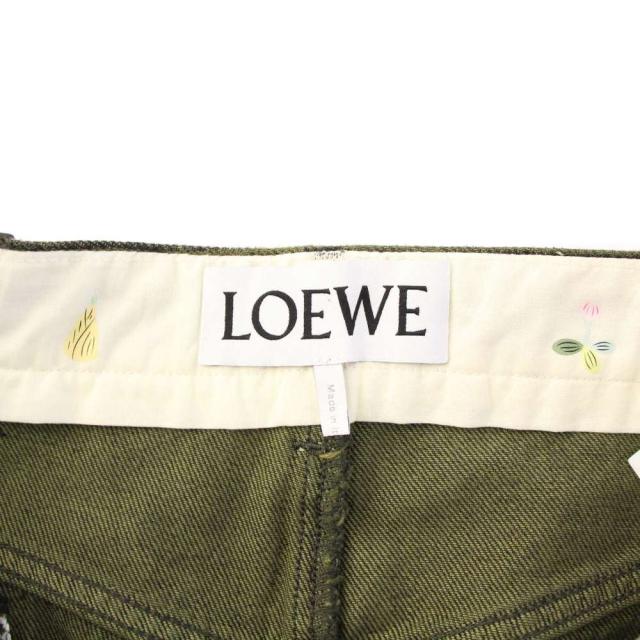 【中古】ロエベ LOEWE 24SS SUNA FUJITA デニムパンツ バギージーンズ 36 緑 S359Y11XAY /KH レディース_2