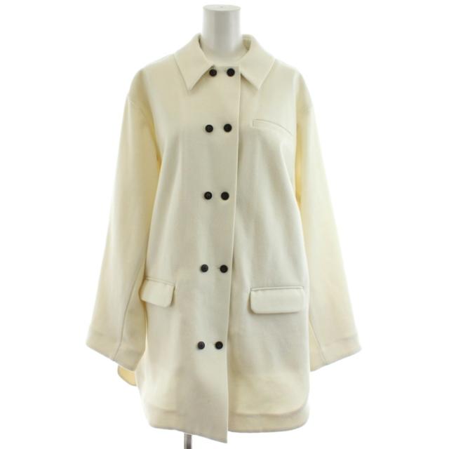 【中古】アメリヴィンテージ Ameri VINTAGE 23AW ウールロングスリーブシャツジャケット アウター F 白