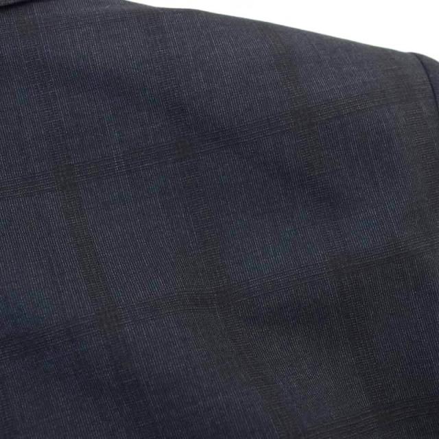 【中古】ポールスミス PAUL SMITH スーツ セットアップ チェック柄 背抜き 薄手 ジャケット パンツ 42 ネイビー_5