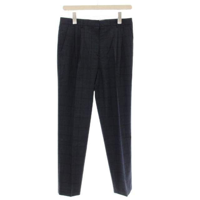 【中古】ポールスミス PAUL SMITH スーツ セットアップ チェック柄 背抜き 薄手 ジャケット パンツ 42 ネイビー_7