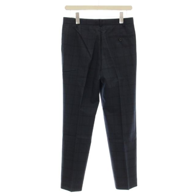 【中古】ポールスミス PAUL SMITH スーツ セットアップ チェック柄 背抜き 薄手 ジャケット パンツ 42 ネイビー_8