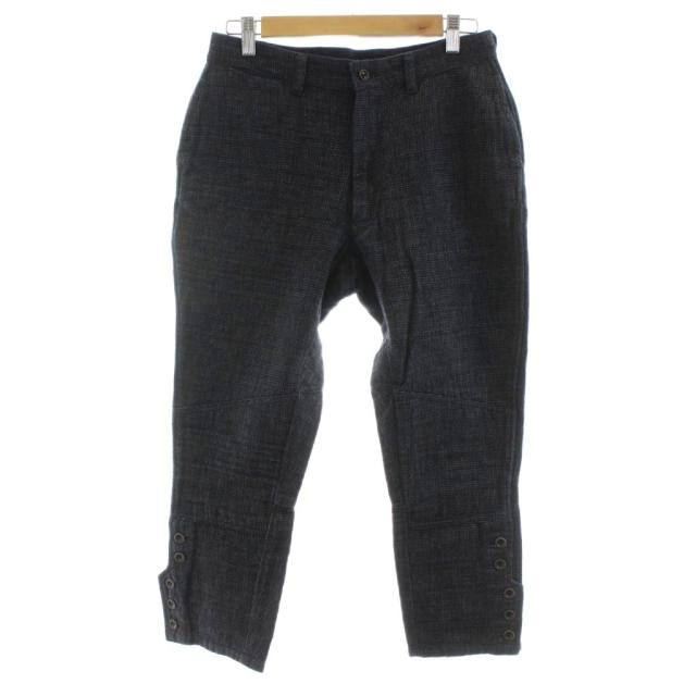 【中古】フォーティーファイブアールピーエム  45R 45rpm Bakkuri クロップドパンツ ジップフライ 1 紺 ネイビー