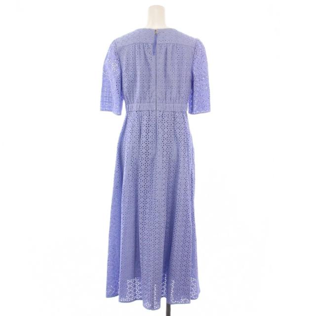 【中古】未使用品 トッカ TOCCA 25SS FLOWER OF ZELLIGE ワンピース 半袖 ロング レース 0 青 OPTOGM0865 レディース_1