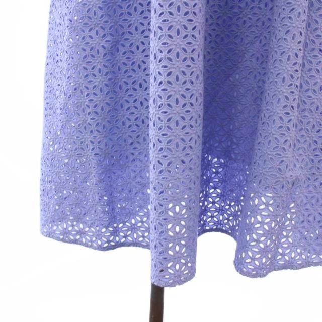 【中古】未使用品 トッカ TOCCA 25SS FLOWER OF ZELLIGE ワンピース 半袖 ロング レース 0 青 OPTOGM0865 レディース_6