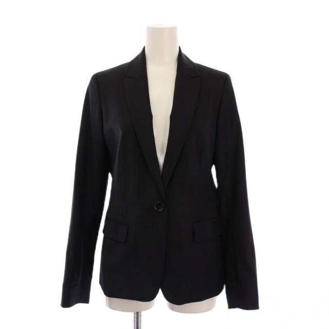 【中古】セオリーリュクス EXECUTIVE BERGMAN3 テーラードジャケット アウター シングル 総裏地 ウール 36 黒