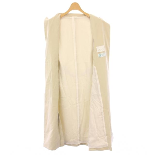 【中古】アナイ ANAYI 22SS ストレッチツイルジレ ベスト ロング 34 ベージュ 10221710130 /KH レディース_7