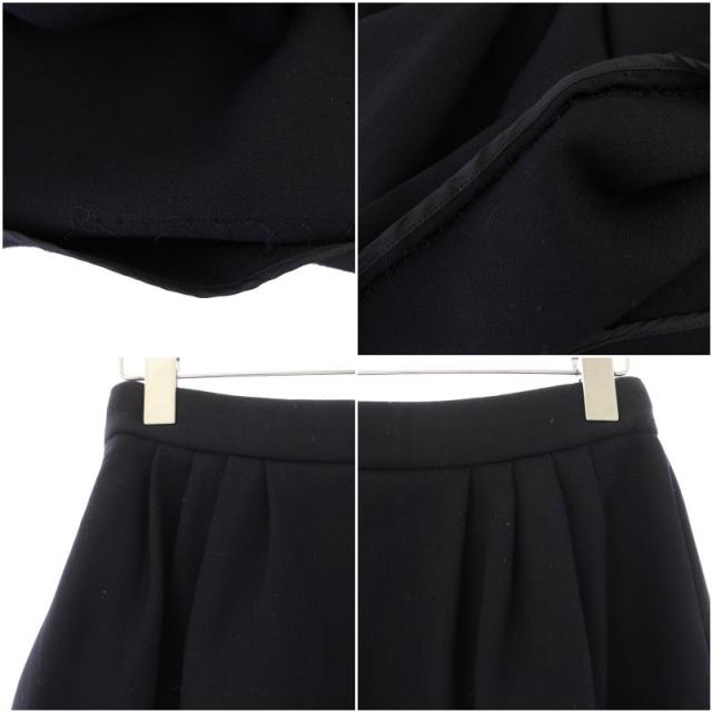 【中古】ミュウミュウ miumiu フレアスカート ミニ丈 ウール 38 紺 /BM レディース_6